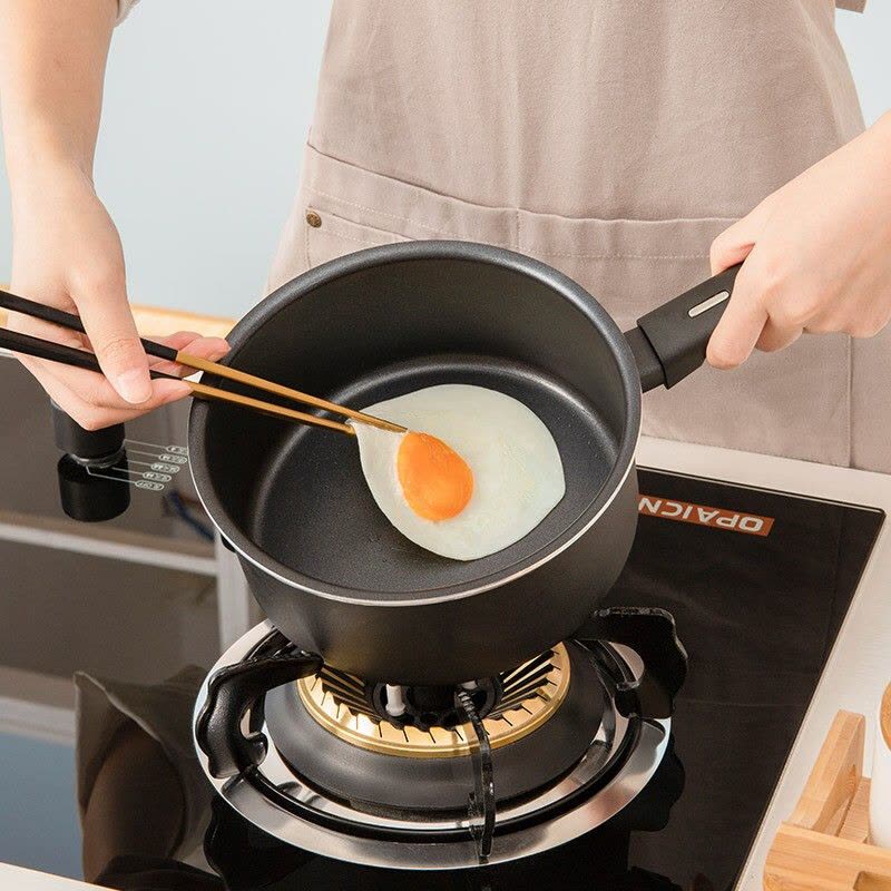 爱仕达(ASD)磁通不粘奶锅18cm 宝宝大容量辅食锅 健康轻烟煮面 燃气电磁炉通用小型煮奶泡面汤NL18A3WG图片