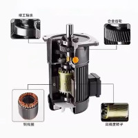 御舵单相减速电机 卧式750W 轴直径28,电源220V 一台价