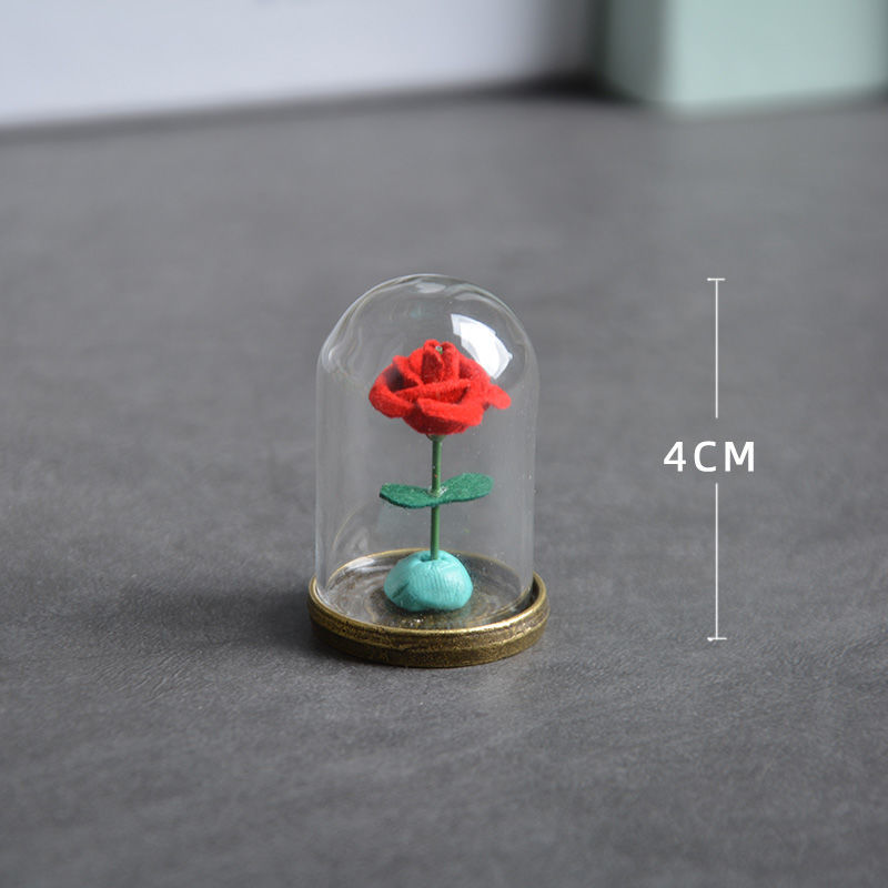 玫瑰花 小王子的玫瑰花玻璃罩生日礼物送女生女朋友创意情侣七夕情人