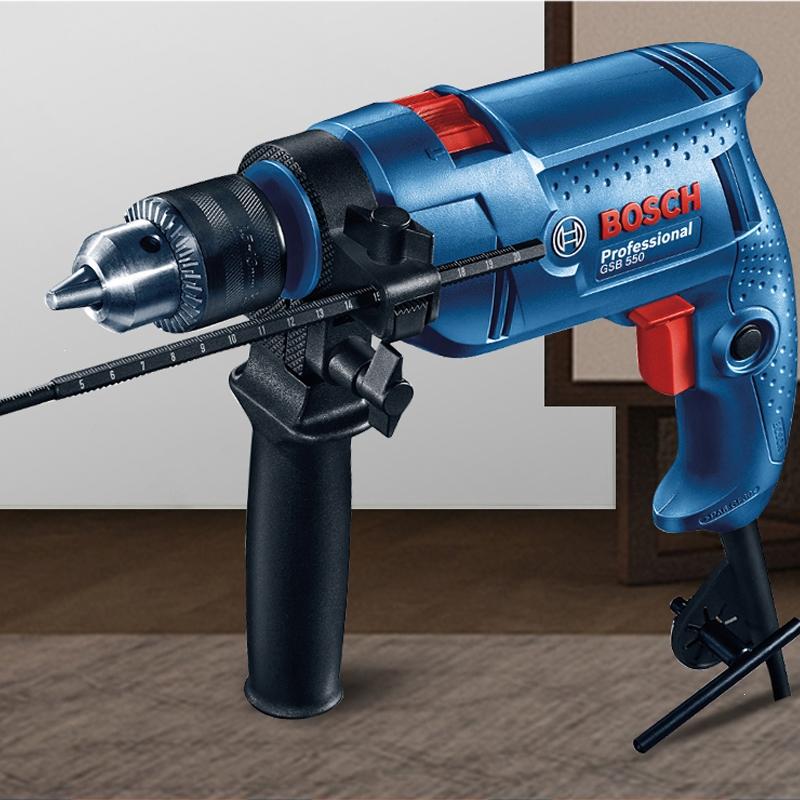 博世bosch冲击钻手电钻电动工具gsb570家用多功能手枪钻转电锤博士