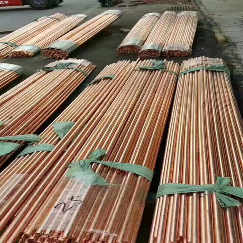 T2紫铜棒实心纯铜圆柱diy电极铜棒红铜棒 敲击铜棒 模具放电 直径45mm*300mm高清大图