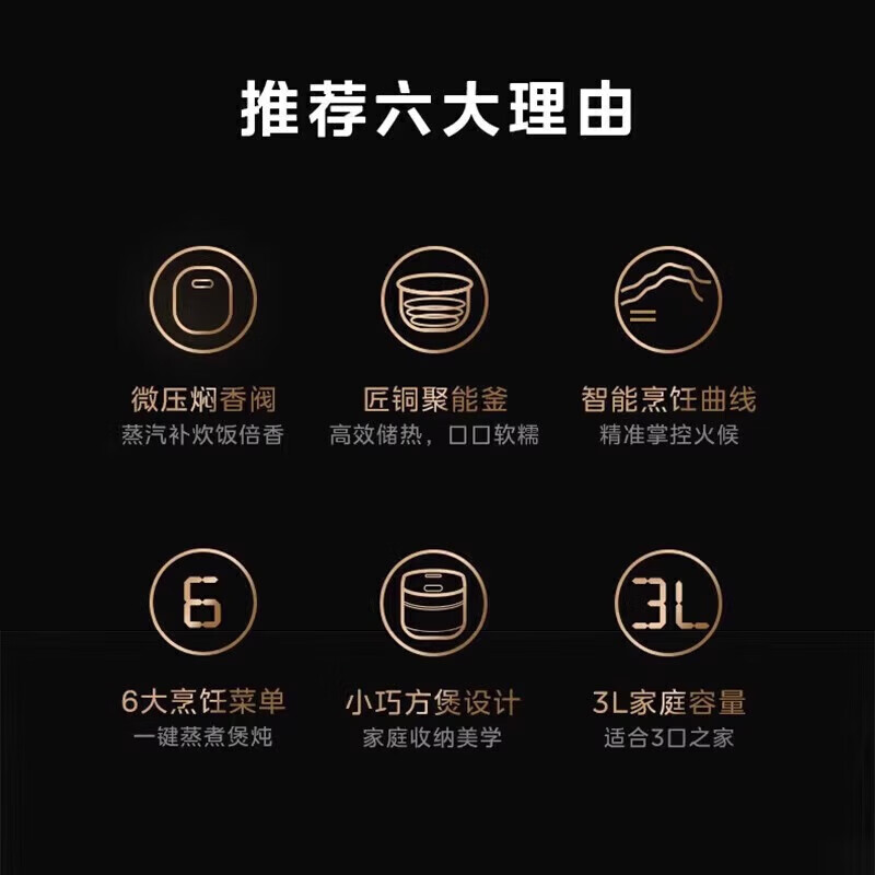 美的(Midea)电饭煲家用电饭锅微压焖饭煲汤杂粮粥多功能不粘电煮锅@MB-TQ332高清大图