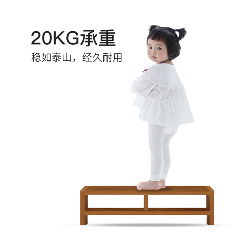 清清美办公桌面显示器增高置物架(黑胡桃双层)