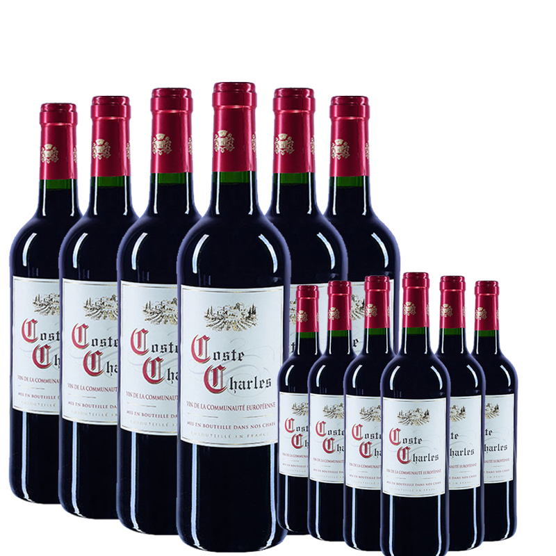 法国进口 勃朗宁干红葡萄酒750ML*12瓶