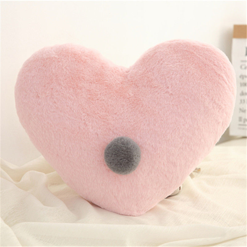 抱枕皇冠靠垫北欧风星星月亮枕头飘窗装饰沙发床头靠背礼物 粉色爱心