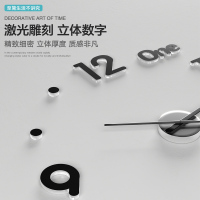 免打孔钟表挂钟客厅家用时尚diy简纳丽雅约创意北欧装饰时钟挂表石英钟 小号[数字款]金色 20英寸以上