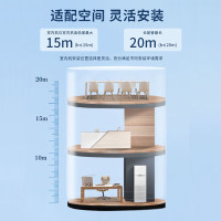 海尔中央空调3匹天花机吸顶空调二级能效3p冷暖商用嵌入式空调220V商铺门面 KFRd-75QW/4AB82