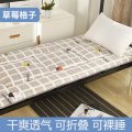 【南极人】床垫加厚软垫宿舍床褥子学生单人租房专用榻榻米夏季垫被地铺睡垫_939 90x190cm【学生上下铺】 草莓格子【床垫】
