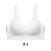 猫人特调粉底液内衣女士无痕隐形肤色收副乳提拉无钢圈文胸罩大码 XL【推荐120-135斤】 奶昔白