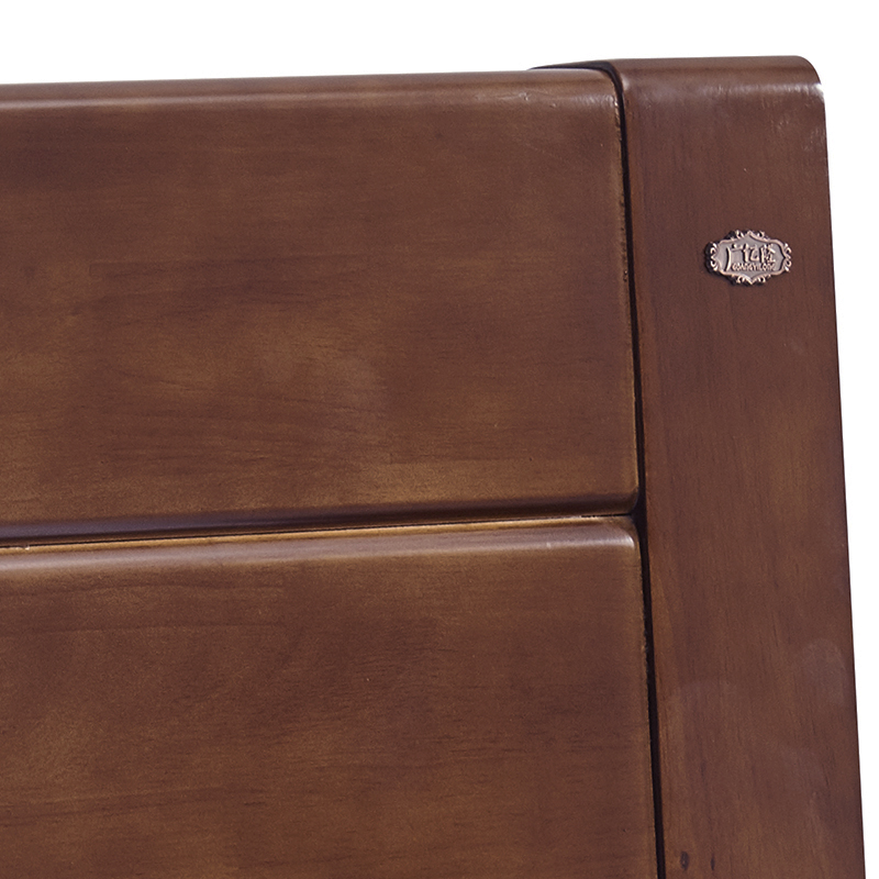 广亿隆实木床带垫配床头柜（1.2米床*1张带床垫*1张配床头柜*1个）WH-TCG2111#D/套高清大图