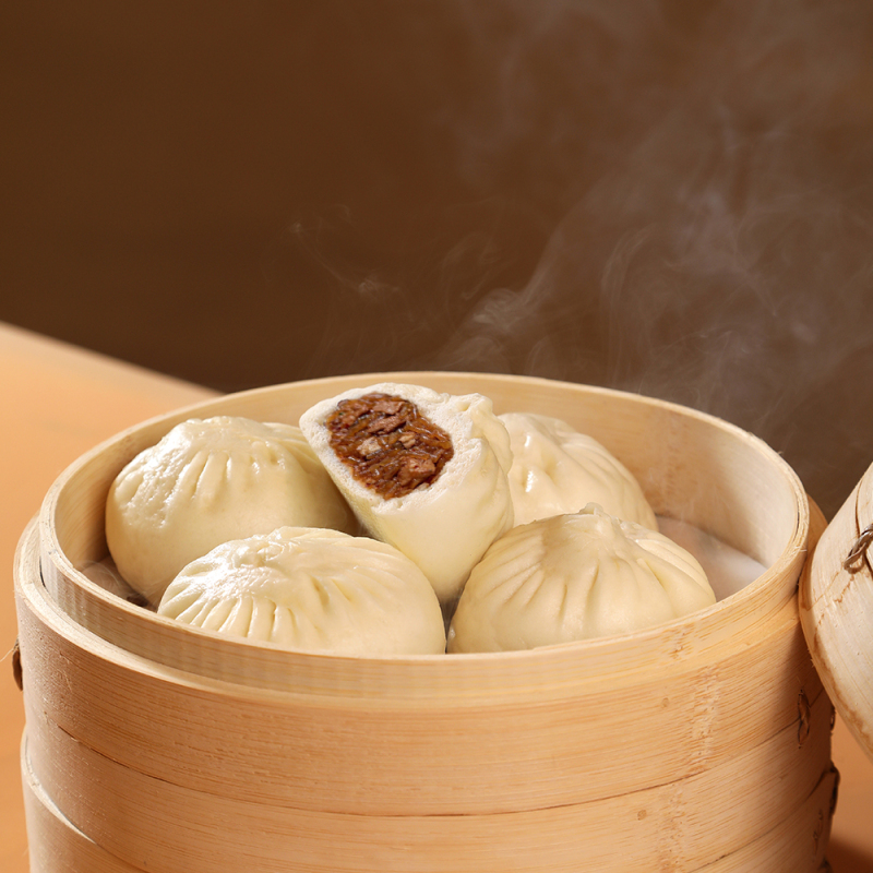 同庆楼包子牛肉粉丝包480g*3袋早餐包灌汤速食速冻面点早茶点心包