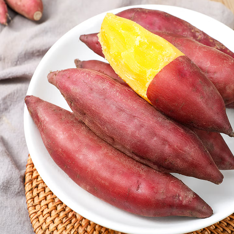 [西沛生鲜]现挖天目小香薯 净重3斤 中果 单果50-150g 当季新鲜黄心番薯农家自种沙地红薯地瓜高清大图