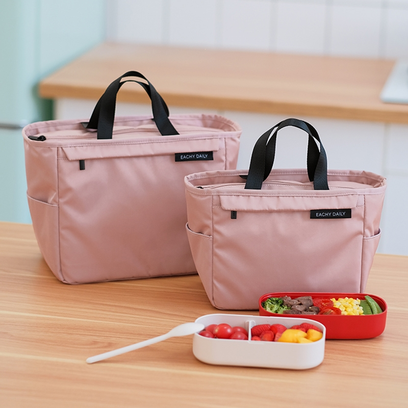 装饭盒手提包保温袋餐盒便当袋子金铂喜手拎饭兜带饭包小学生上班族