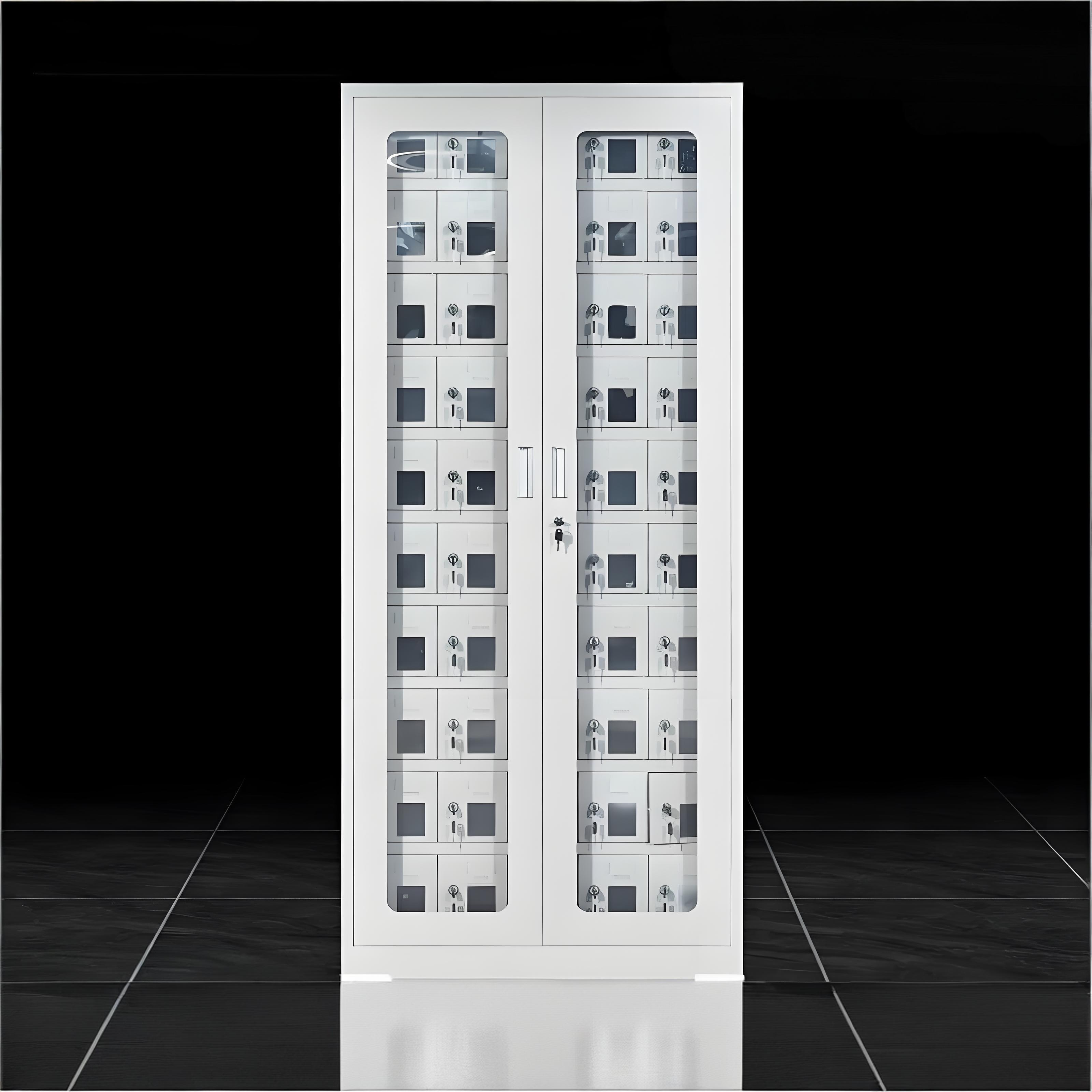 迅迈 五十门玻璃款 手机充电带锁存放柜 单位:台 35*84.5*188CM 货期七天 质保一年