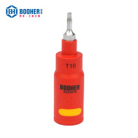 宝合(BOOHER)1/4"系列双色绝缘花型旋具套筒T30 YXZ