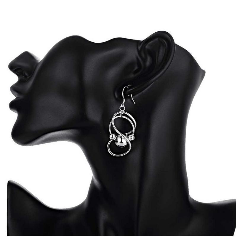 E071 Women silver plated earring 镀纯银耳环时尚创意耳环耳饰送女朋友七夕情人节礼物