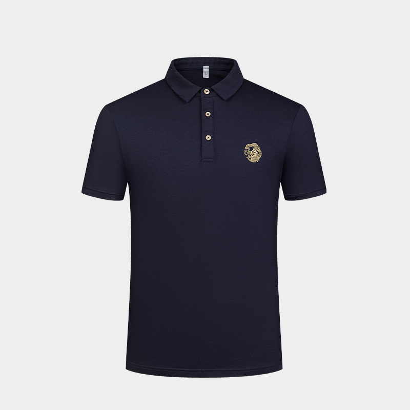 培罗蒙baromon夏季新款polo衫男短袖宽松刺绣速干透气商务美式休闲