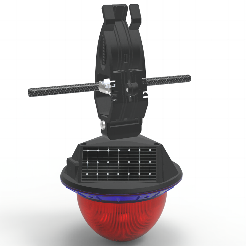 傲芒 AM-BZD-24 太阳能声光警示灯 (计价单位：盏)红色高清大图