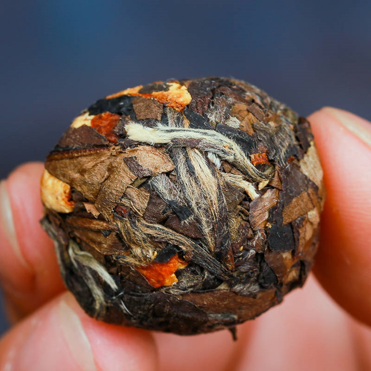 源御露(Yuan Yu Lu)陈皮白茶高山陈年老白茶寿眉白茶老贡眉龙珠球福鼎茶叶罐装高清大图