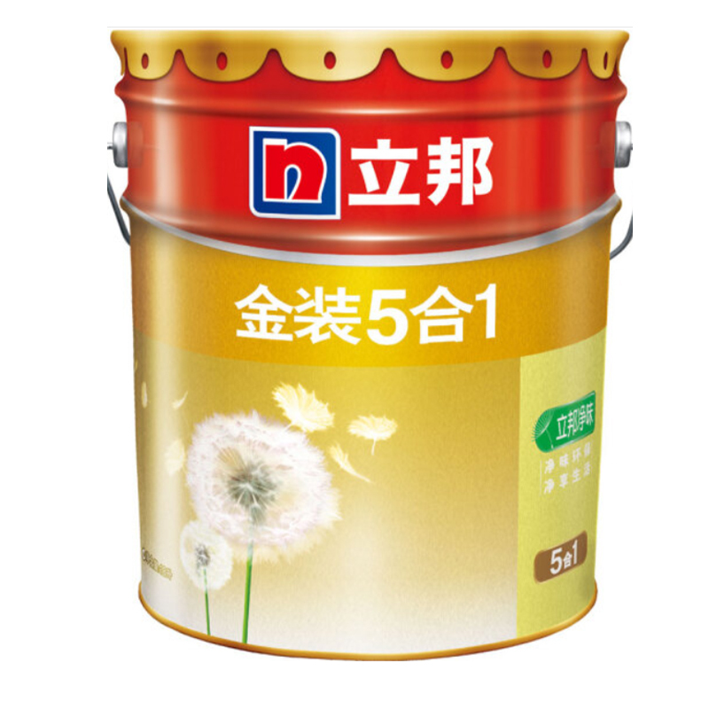 立邦 金装净味五合一油漆涂料内墙乳胶漆墙面漆18L