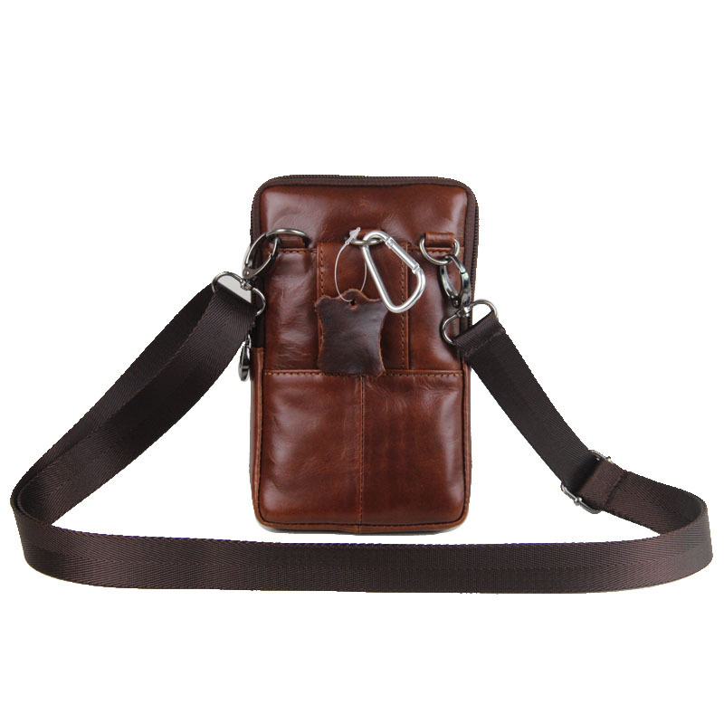 男士小挎包真皮腰包5557寸6寸手机包苹果斜挎包腰挂斜背包