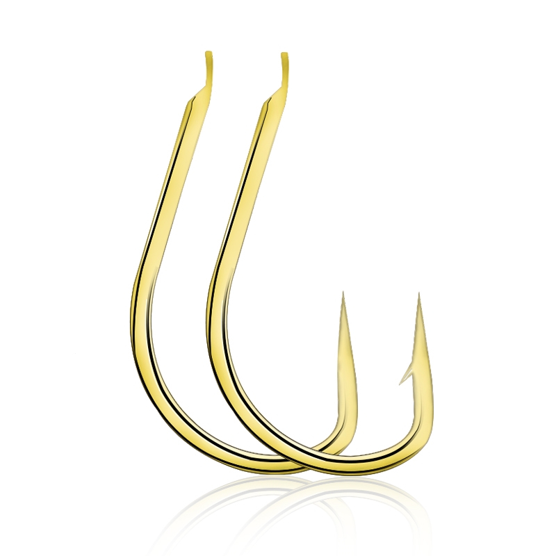 200枚散装有倒刺魅扣无倒刺金海夕鲫鱼鱼钩金色金钩鲤鱼钩针