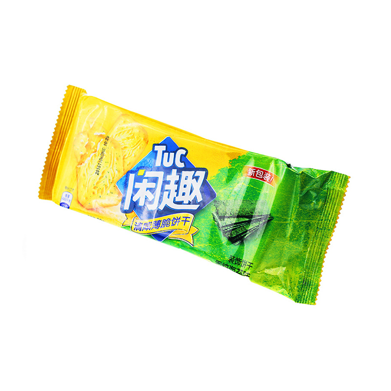 亿滋 闲趣香焙海苔味90g苏打休闲饼干早餐香脆零食