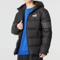 彪马(PUMA)羽绒服男装新款加厚保暖羽绒外套防风防寒连帽羽绒服676032-01 ZP