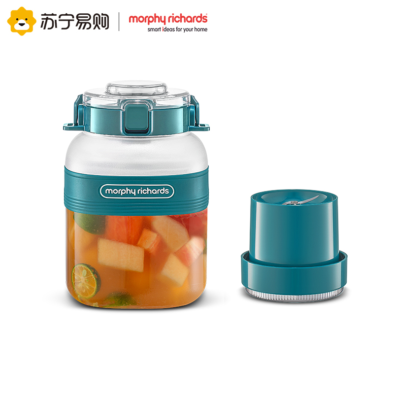 摩飞二代榨汁桶充电无线户外果汁机大容量便携果汁杯榨汁机榨汁杯MR9805清新绿高清大图