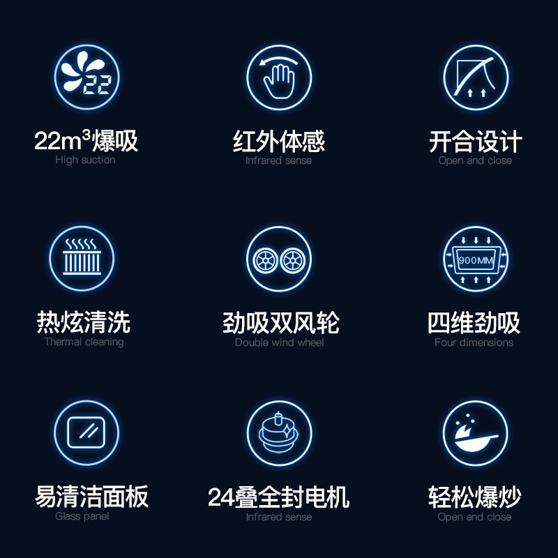 欢呼好太太 22立方双电机大功率吸油烟机烟灶套餐侧吸式 旋风二号+X01 自动清洗油烟机烟机燃气灶套装免拆洗
