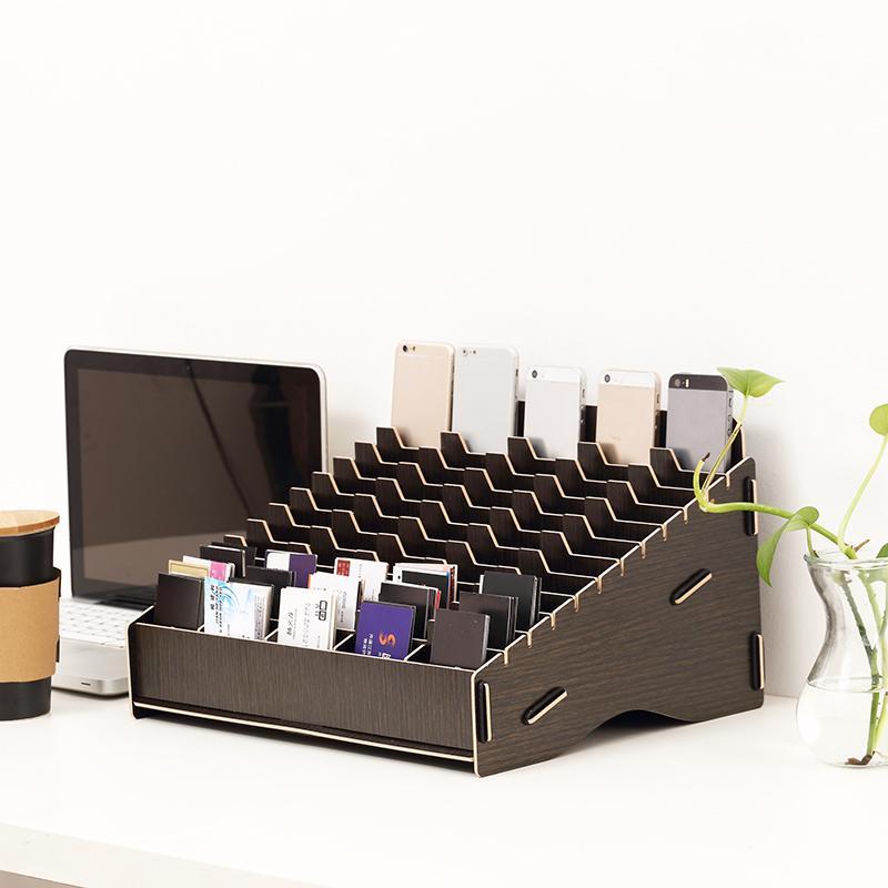 身份收纳盒名片整理盒银行卡片收纳盒大容量多格会员卡分类盒