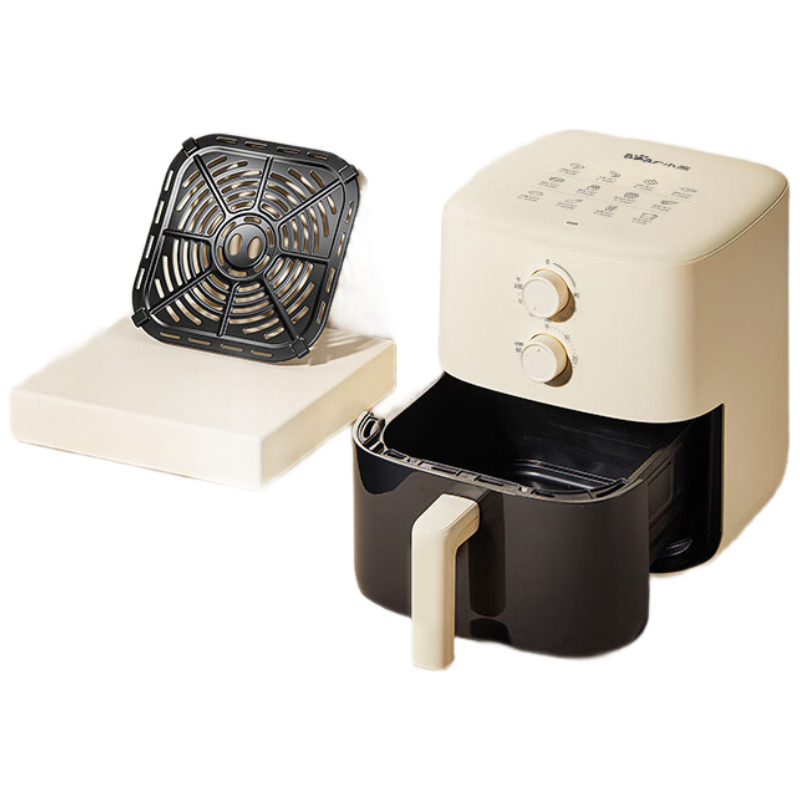 小熊空气炸锅多功能家用不粘涂层健康低脂智能控温小巧便携空气炸锅 QZG-J15Q5-P02