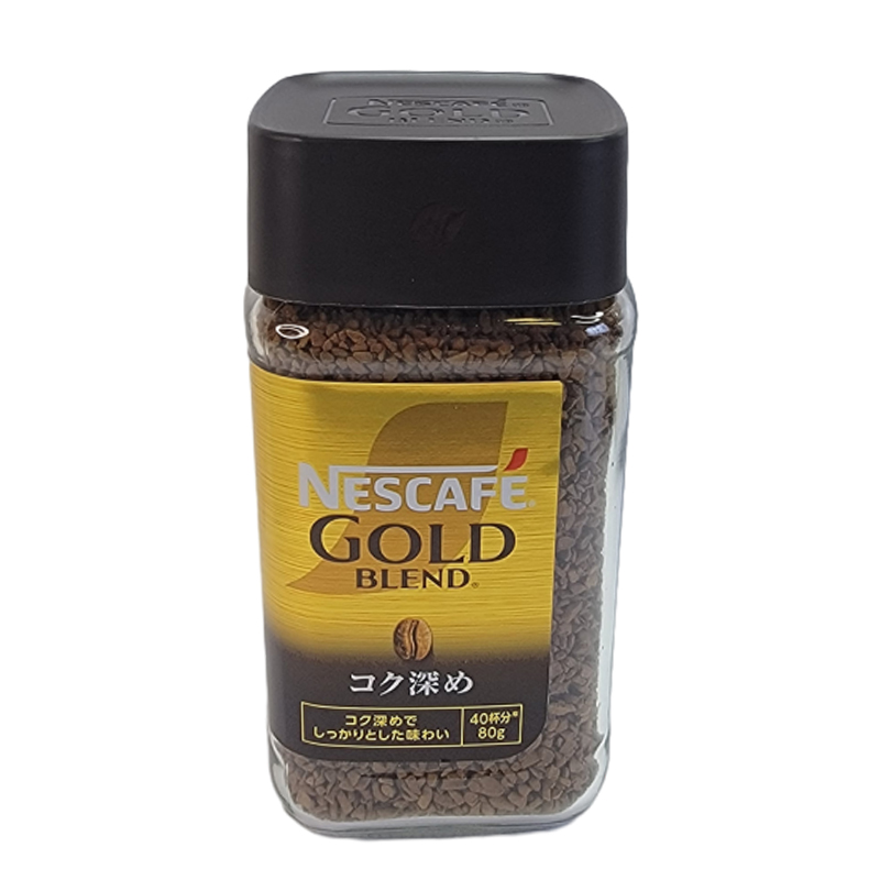日本进口Nescafe雀巢gold金牌甄选原味甄选浓郁柔和速溶咖啡瓶装80g高清大图