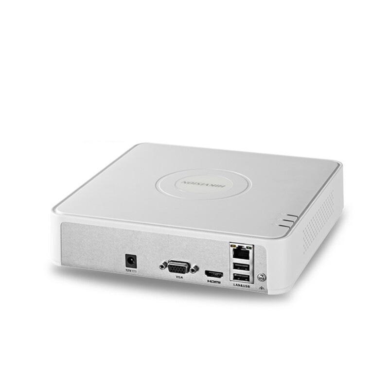 海康威视 4路硬盘录像机 ds-7104n-f1/4p(b) 白色(非poe)