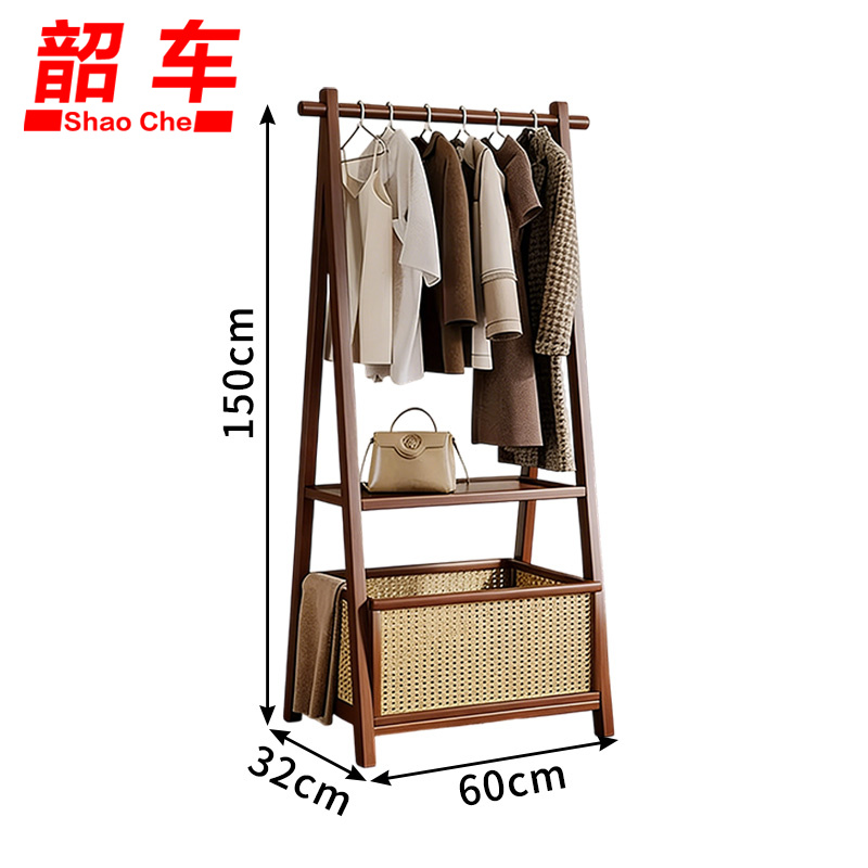 韶车衣帽架 落地衣帽架60*32*150cm个