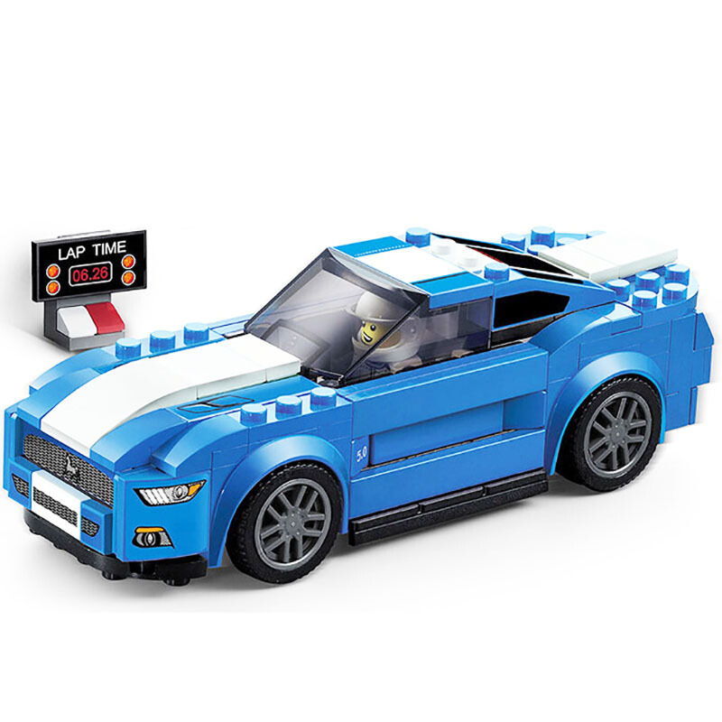 小鲁班兼容乐高城市f1方程式超级赛车跑车模型拼装积木组装汽车系列
