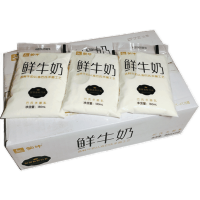 蒙牛鲜牛奶袋装巴氏杀菌网红透明袋180ml12袋