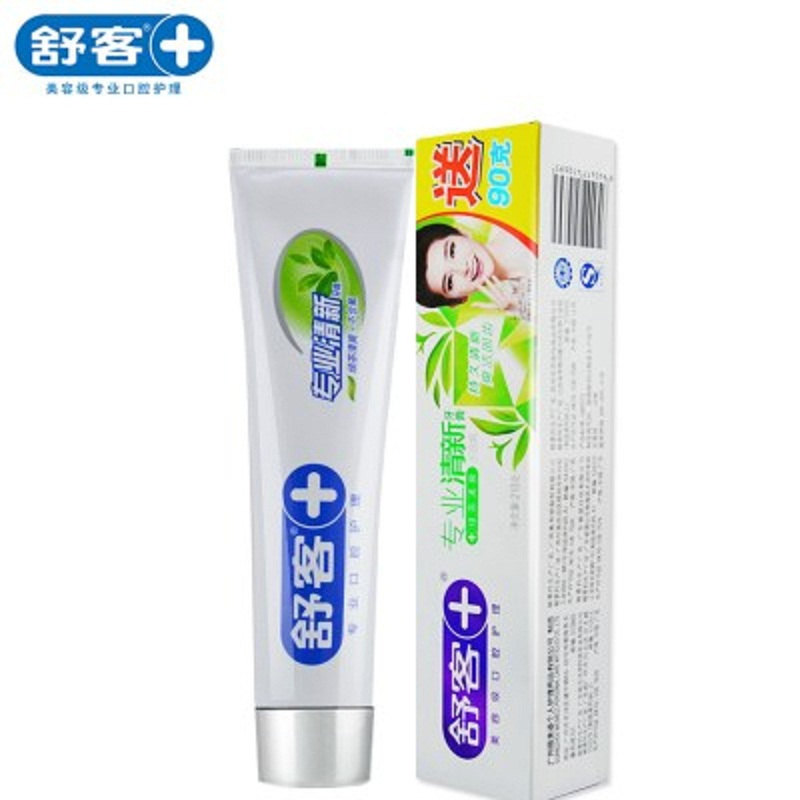 舒客+ 专业清新牙膏(劲爽薄荷) 210克 (单位:只)