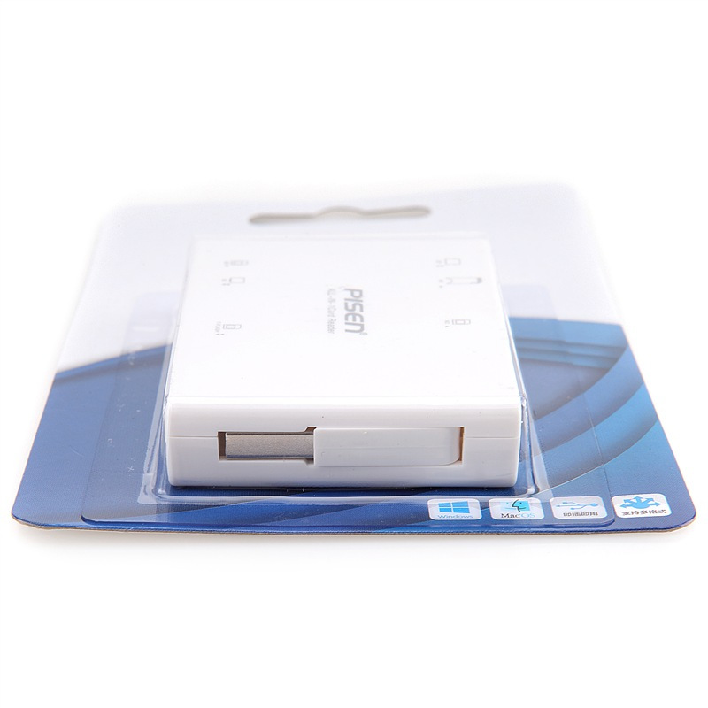 品胜(PISEN)多合一读卡器(白色) (原全能王读卡器II) 支持SD/MS/XD/CF/TF/M2
