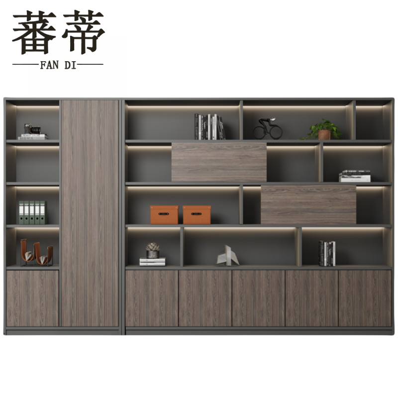 蕃蒂 文件柜七门 台