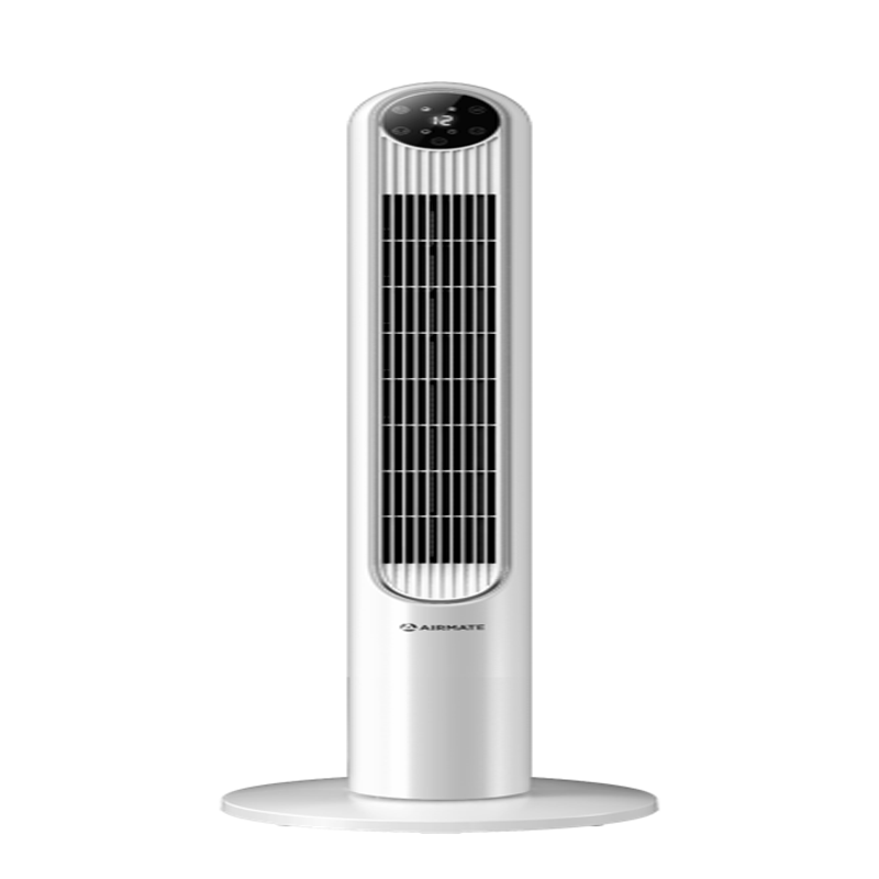 艾美特(Airmate)家用电风扇/卧室静音摇头落地扇/家用通风塔扇/可拆水洗无叶风扇 CT-R8 DMS