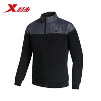 特步（Xtep）男装针织外套秋季新款轻便舒适休闲运动服男子上装外套