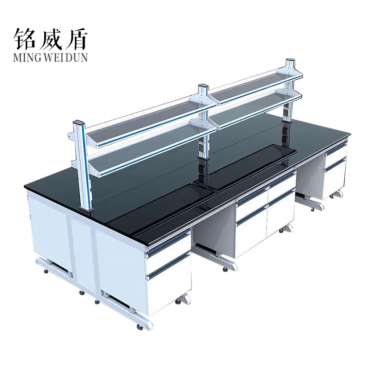 铭威盾钢木实验台全钢边台化验室操作台实验桌操作桌化学实验室工作台【工厂现做 7天内发货】