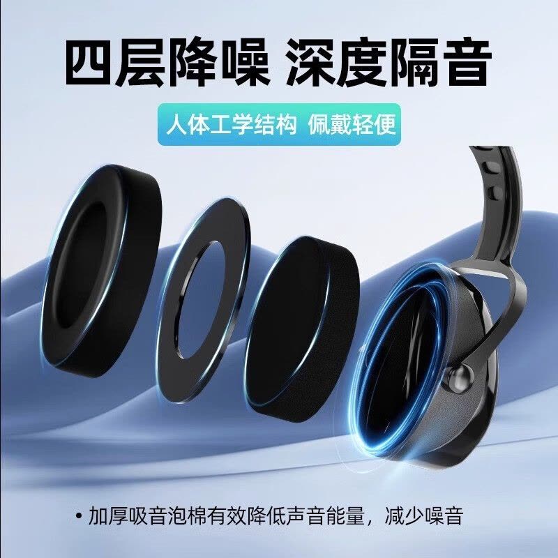 得力(deli)DL523012防噪音耳罩31dB红色图片