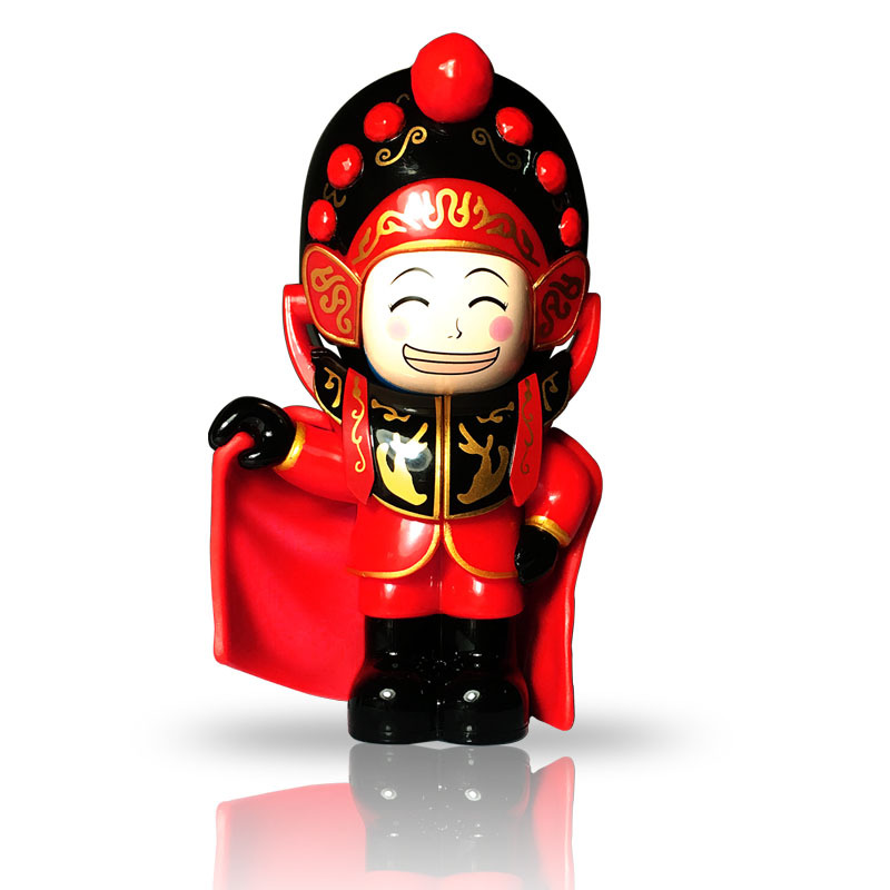 博利良品 汽车摆件车内饰品 川剧变脸娃娃玩偶创意汽车用品中国特色礼物礼品红色