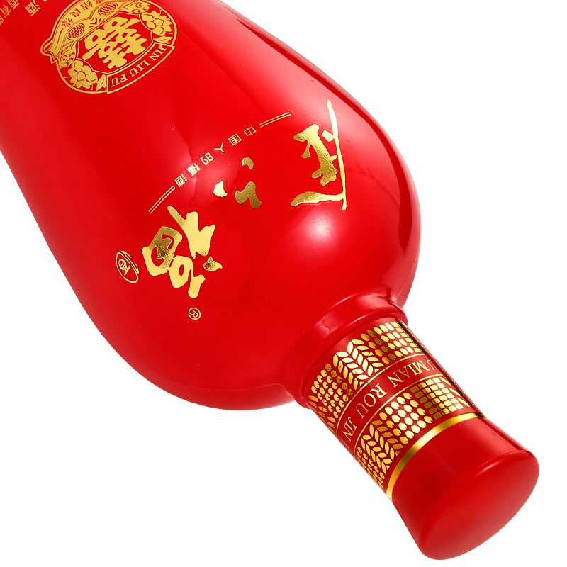 金六福喜结良缘52度500ml6浓香型白酒高度白酒整箱装婚庆用酒喜宴酒