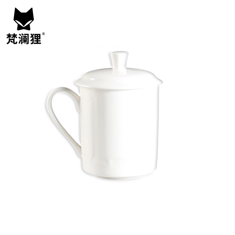 梵澜狸陶瓷杯带盖 I74 个