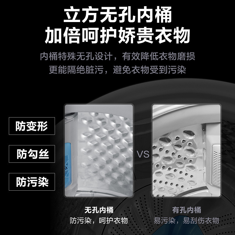 [二手][尾货机]小天鹅 波轮全自动9公斤洗衣机TB90-6388WADCLY 直驱变频 水魔方 防缠绕 新品