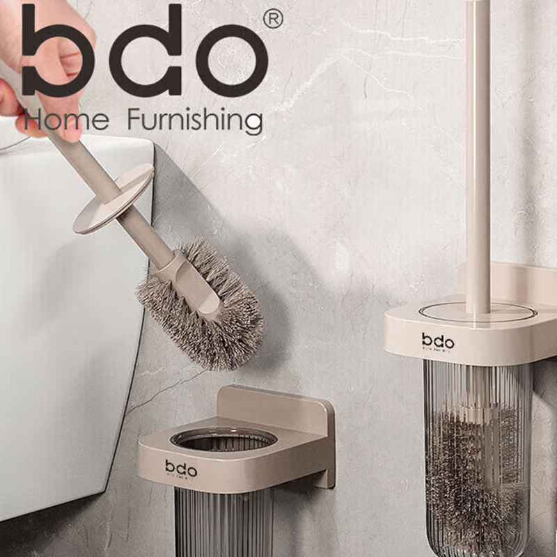 bdo透明挂壁马桶刷BDO-6316透明黑配浅咖