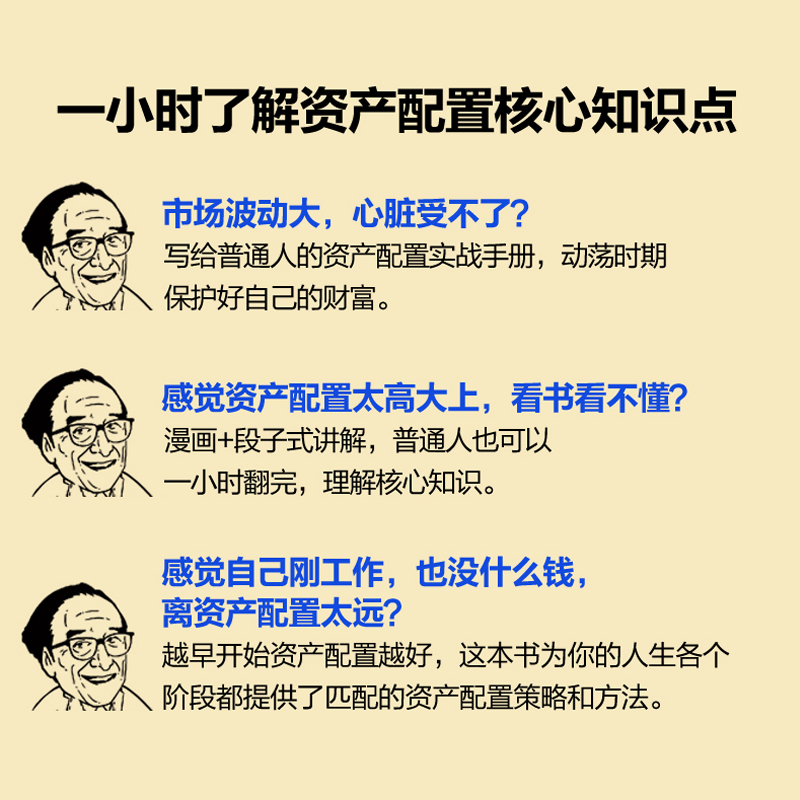 [正版]一小时漫画资产配置实战法 管鹏2023新书 财经杂质个人家庭普通人投资理财金融股票基金保险黄金债券理财投资指南高清大图